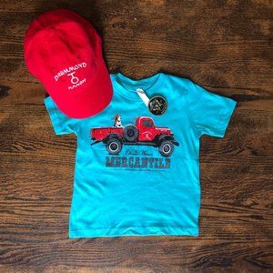 NWT - The Pioneer Woman Mercantile Authentic Kids Shirt & Baseball Cap - Size 2T